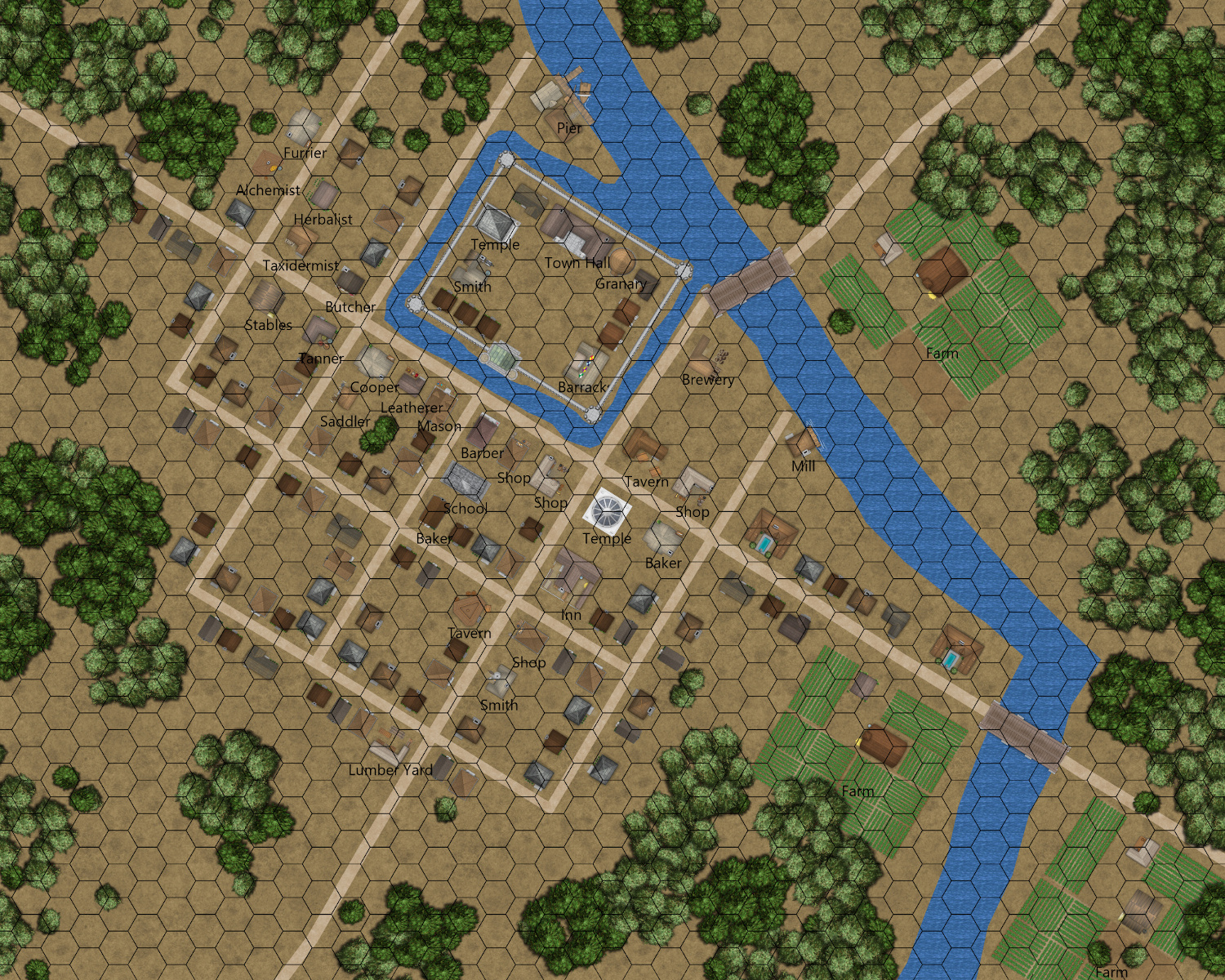 Examples Settlement Maps Worldographer RPG Map Software