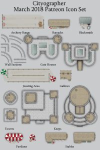 Castles Settlement Map Icons (2018 March)