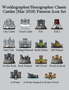 Castles Classic World/Kingdom Map Icons (2018 March)