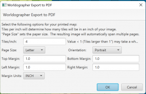 Export As PDF Dialog