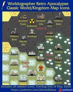 Retro Apocalypse Classic world/kingdom icons