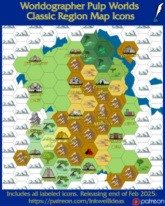 Pulp Worlds Classic World/Kingdom Map Icons