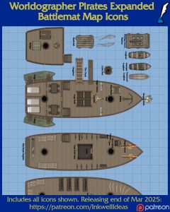 Pirates Expanded Battlemat Map Icons