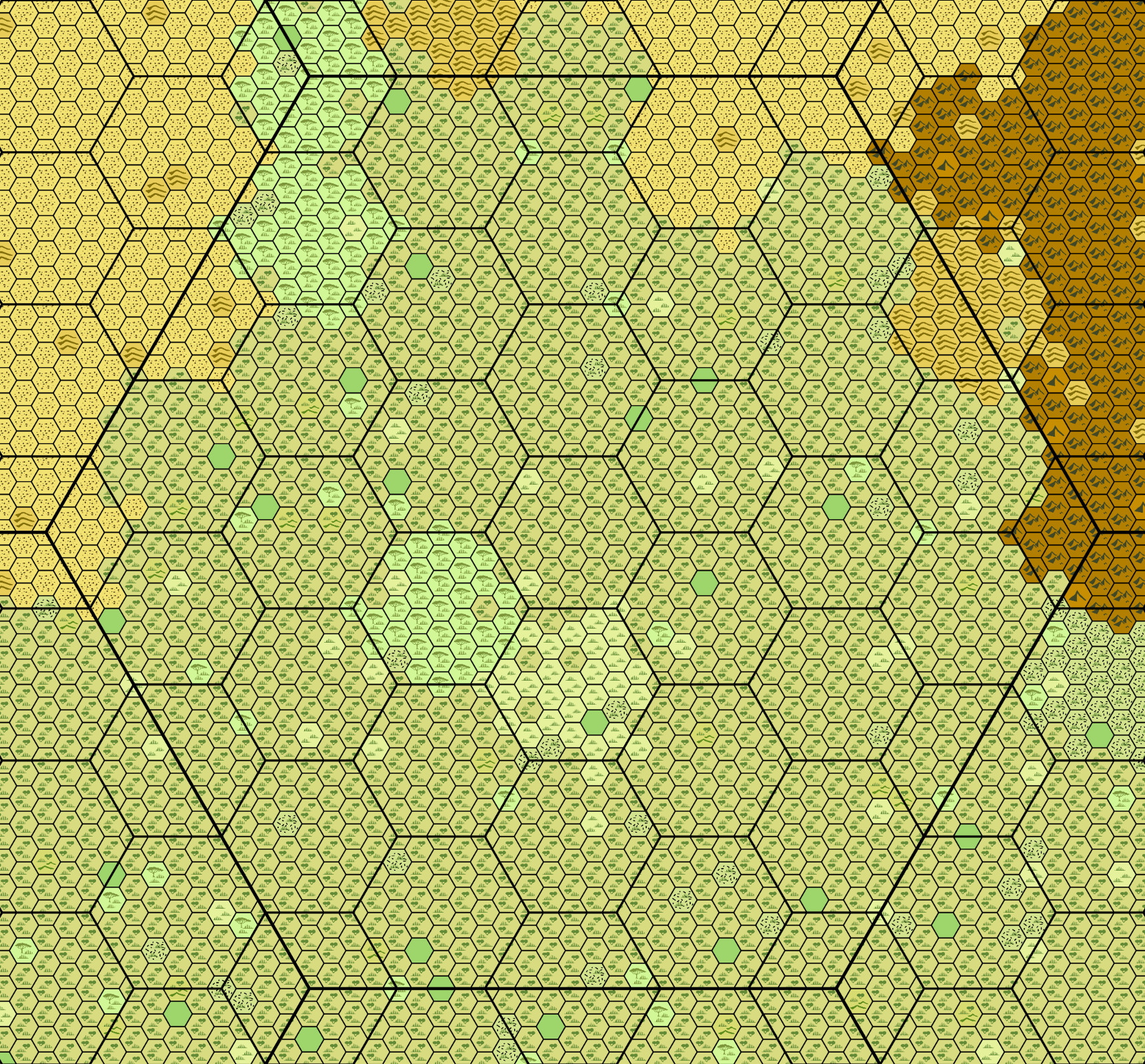 Printable Hex Map