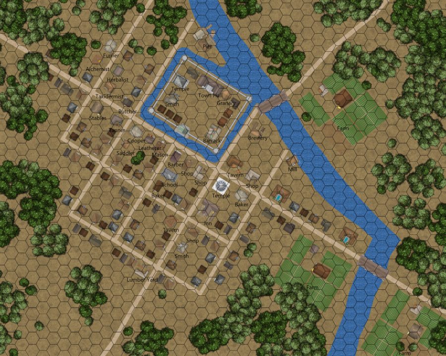 Examples – Settlement Maps – Worldographer: RPG Map Software